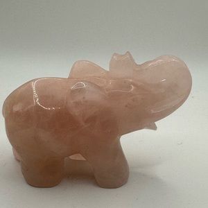 Rose Quartz Elephant